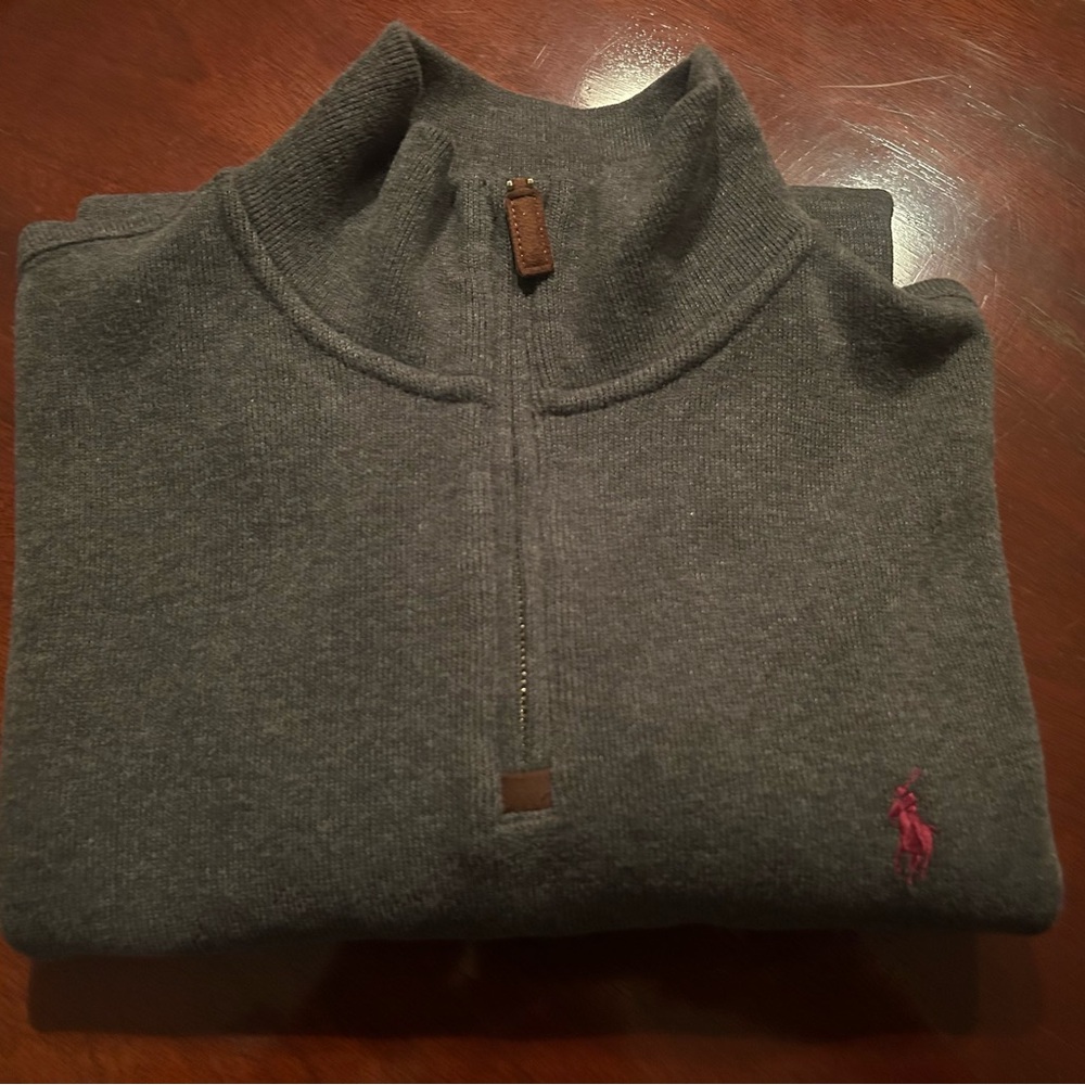 Polo Ralph Lauren 1/4 zip Sweater Gray - M